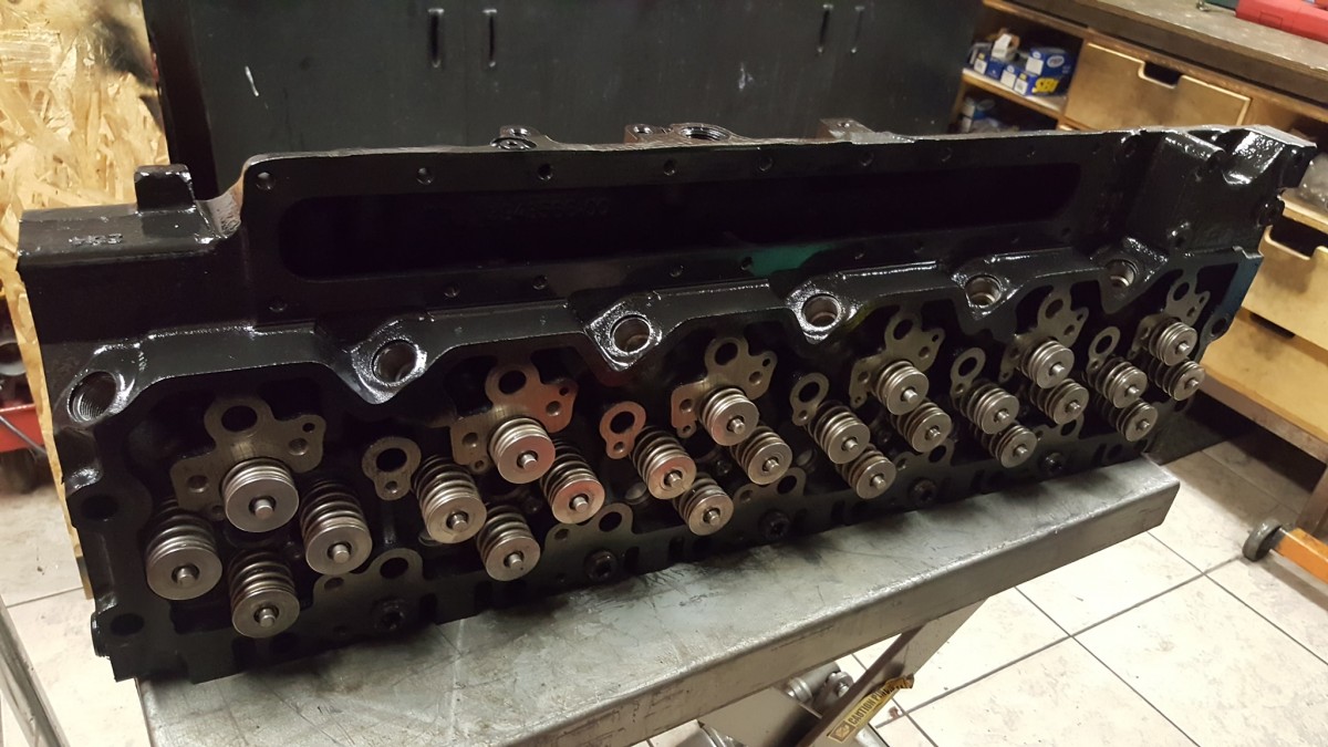 Cummins ISC 8.3 liter C-Series 24 Valve Cylinder Head Valve Job and 24 Valve Cummins 3 Cylinder High Idle