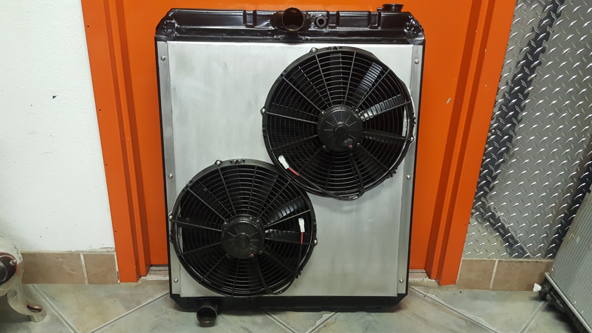 electric radiator fan shroud