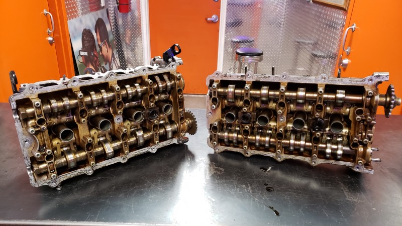Audi Quattro Type 4C Five Valve Engine Cylinder Heads Valve Job and ...