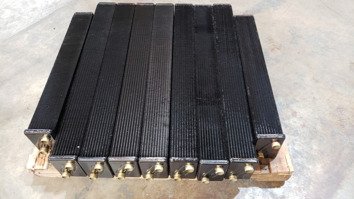 Modular Radiator Cores Caterpillar D8R Dozer Radiator Cores and Folded Radiator Core Sections ...