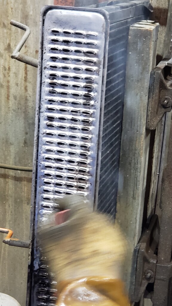 Millwork Inside Radiator Copper Brass Radiator Rebuilding - Running The Headers - Motor Mission ...