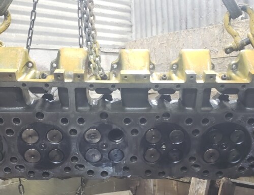 3406 Caterpillar Diesel Cylinder Head Valve Job and Surface Rebuilding