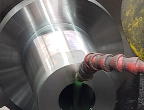 Custom Special Machining Of A Flanged Split Bore Sleeve Out Of 4140 Carbon Steel On The Lathe