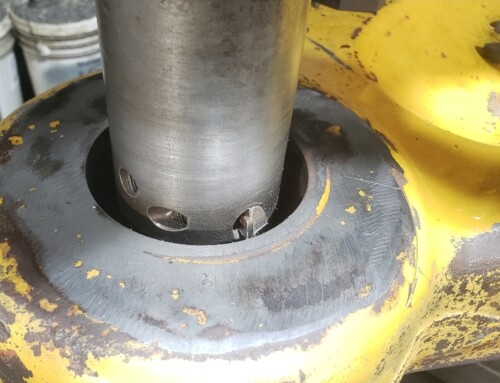 Caterpillar 793C Steering Bellcrank Tapered Bores and Split Bore Machining and Boring
