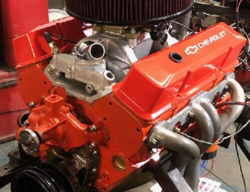 High Performance Small Block Chevy Engine With TRW Forged Pistons, Dart Cylinder Heads and ARP Head Bolts