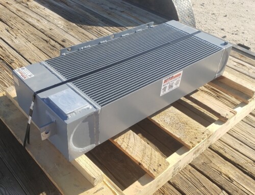 Grove RT600 Crane Aluminum Radiator Recoring Repair With Heavy Duty Bar And Plate Core