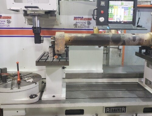 Caterpillar Grader Moldboard Blade Hanger Bracket Welding and Line Boring Repair