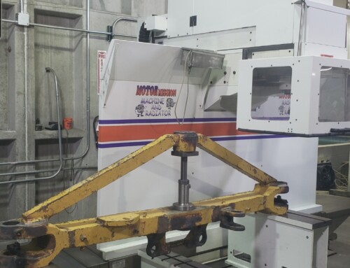 Caterpillar 16M Grader Axle Parts Machining On Rottler EM105H Multipurpose CNC Boring and Milling Machine