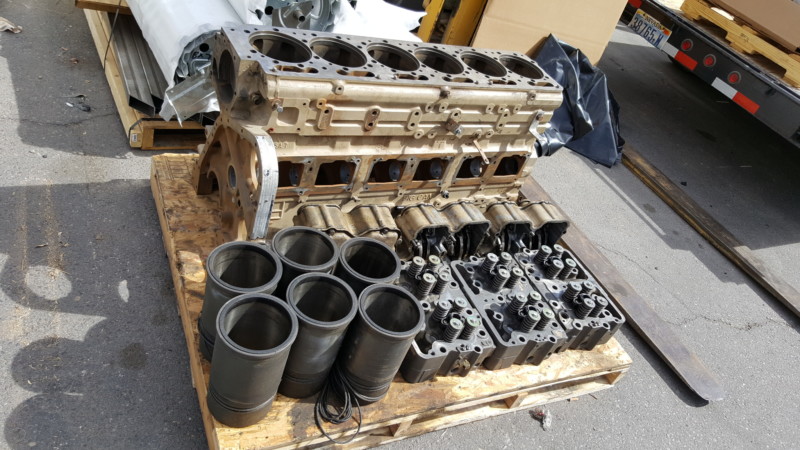 Cummins NTC350 Big Cam III Block, Cylinder Heads, & Rocker Boxes For ...