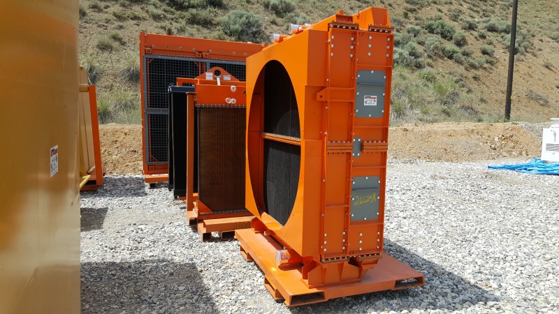 Hitachi EX5500 Shovel Radiator & Hydraulic Oil Coolers, Cat 793D ...