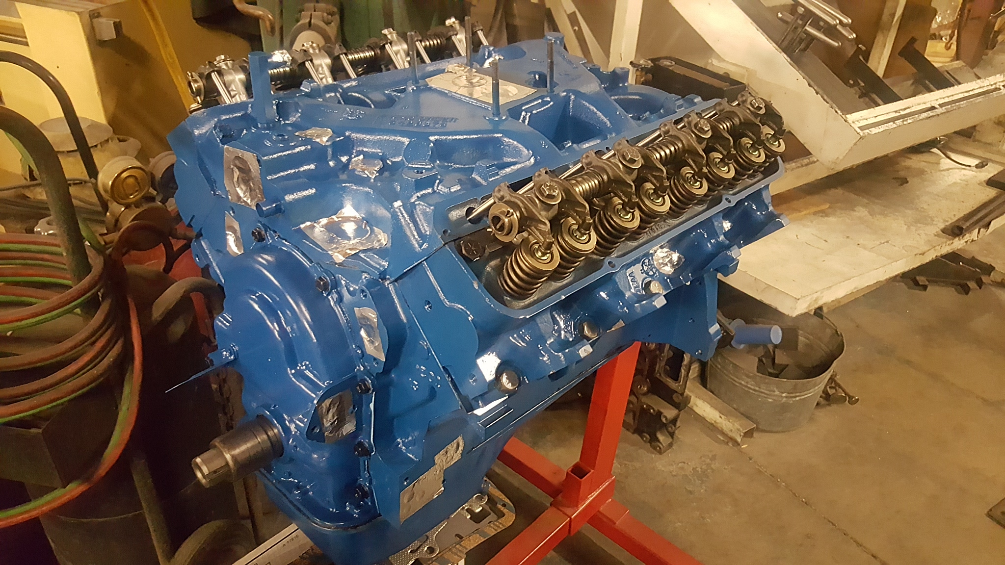 This is a Ford FE V8 gasoline engine that we rebuilt. 